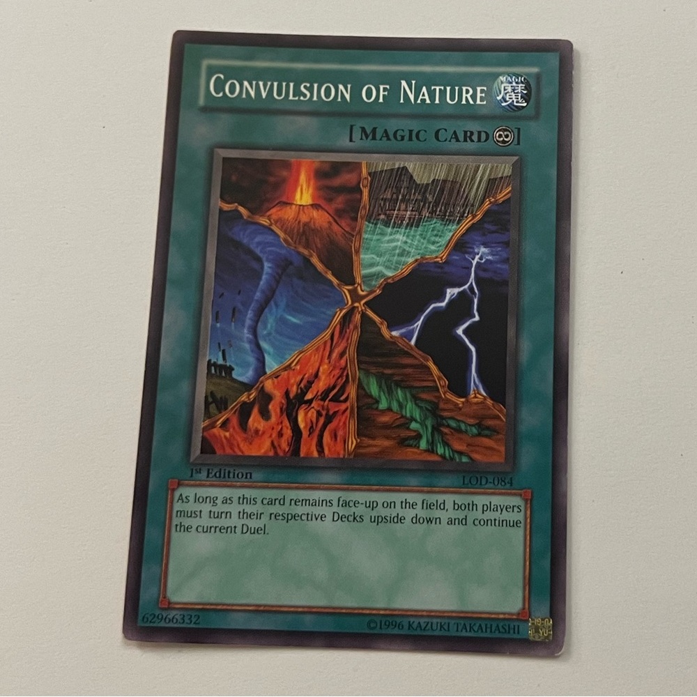 Yu-Gi-Oh 1st Edition Convulsion Of Nature Card